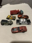Lot Of 6 VINTAGE 1960s 1970s HOT WHEELS REDLINE Fire truck Police Car Restore