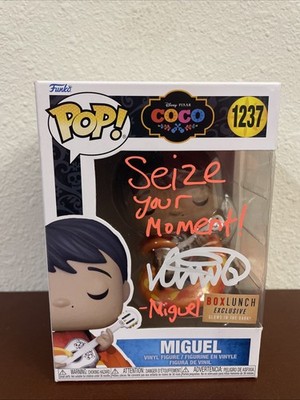 Signed Anthony Gonzalez Coco Miguel Funko Pop 1237 Inscription & Character Name