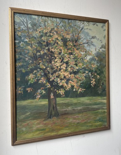 Large Mid Century French Post Impressionist Fauvist Oil On Board Painting Signed - Picture 2 of 8