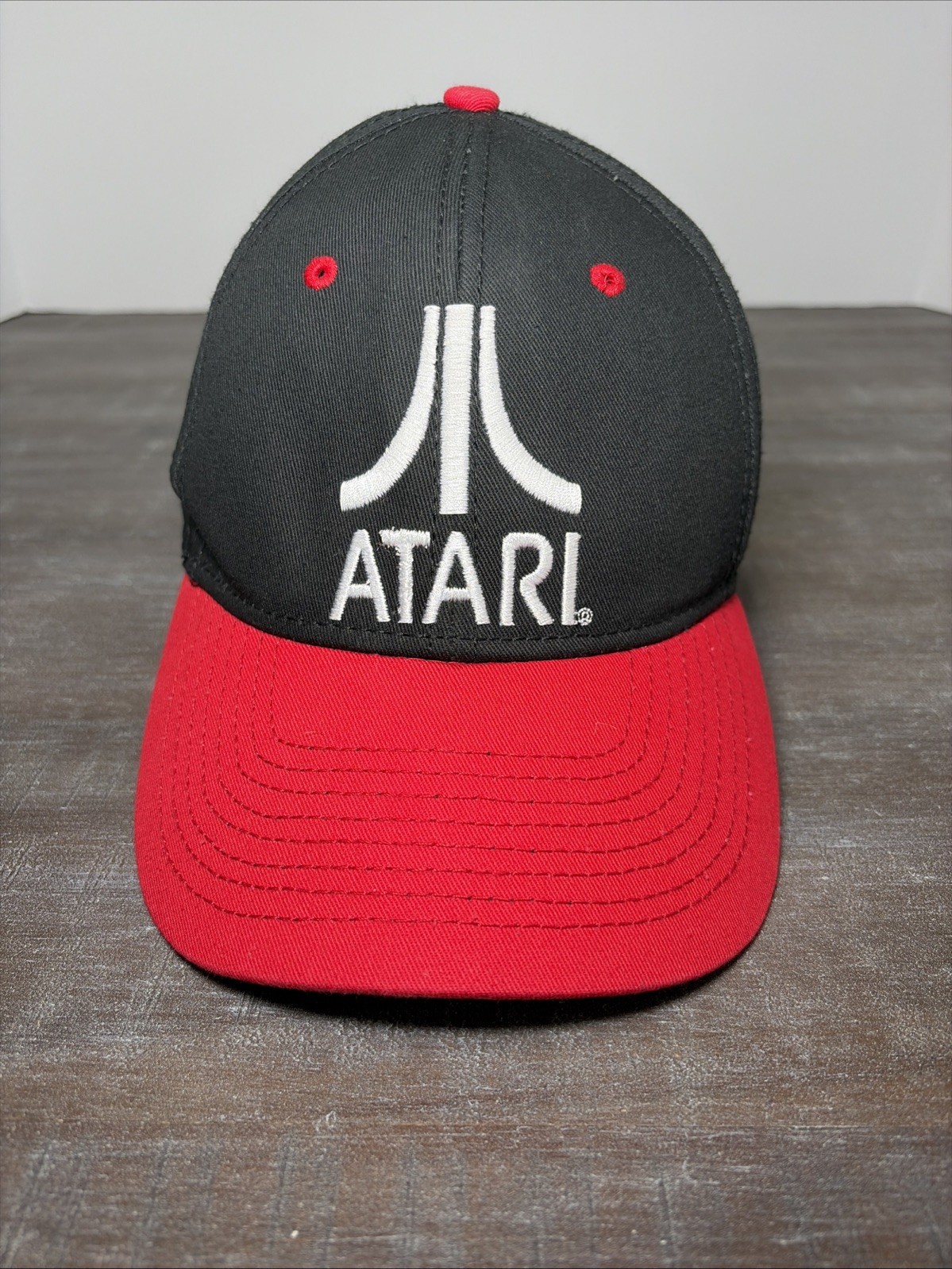 Atari Snapback Adjustable Dad Hat Ball Cap Black … - image 1