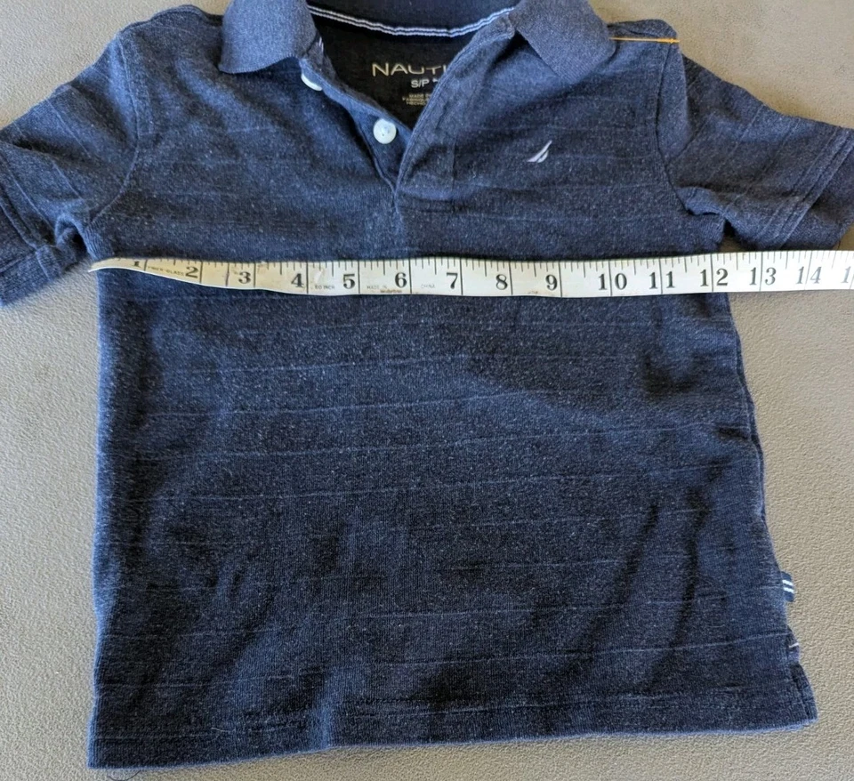 Nautica Boys S/P (Size 4) Polo Shirt Uniform Navy New Without Tags NWOT - Image 4 of 4