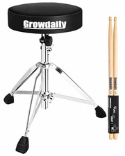 Drum Throne Seat,Adjustable Stool Drum Universal Padded Drum Throne Drummer 