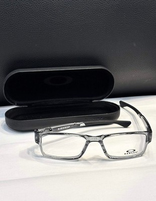NEW OAKLEY Airdrop Grey Shadow 55mm Translucent Rectangle Sporty Glasses Frames