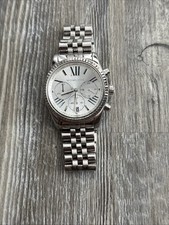 Michael Kors MK5555 Lexington Silver Chronograph Stainless Steel Ladies Watch