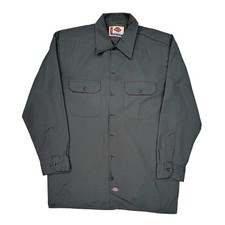 Dickies Shirt - Large Gray Polyester Blend
