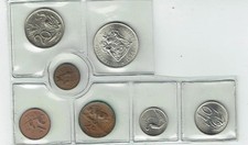 South Africa 1974 coin set (6 coins) sealed as scan