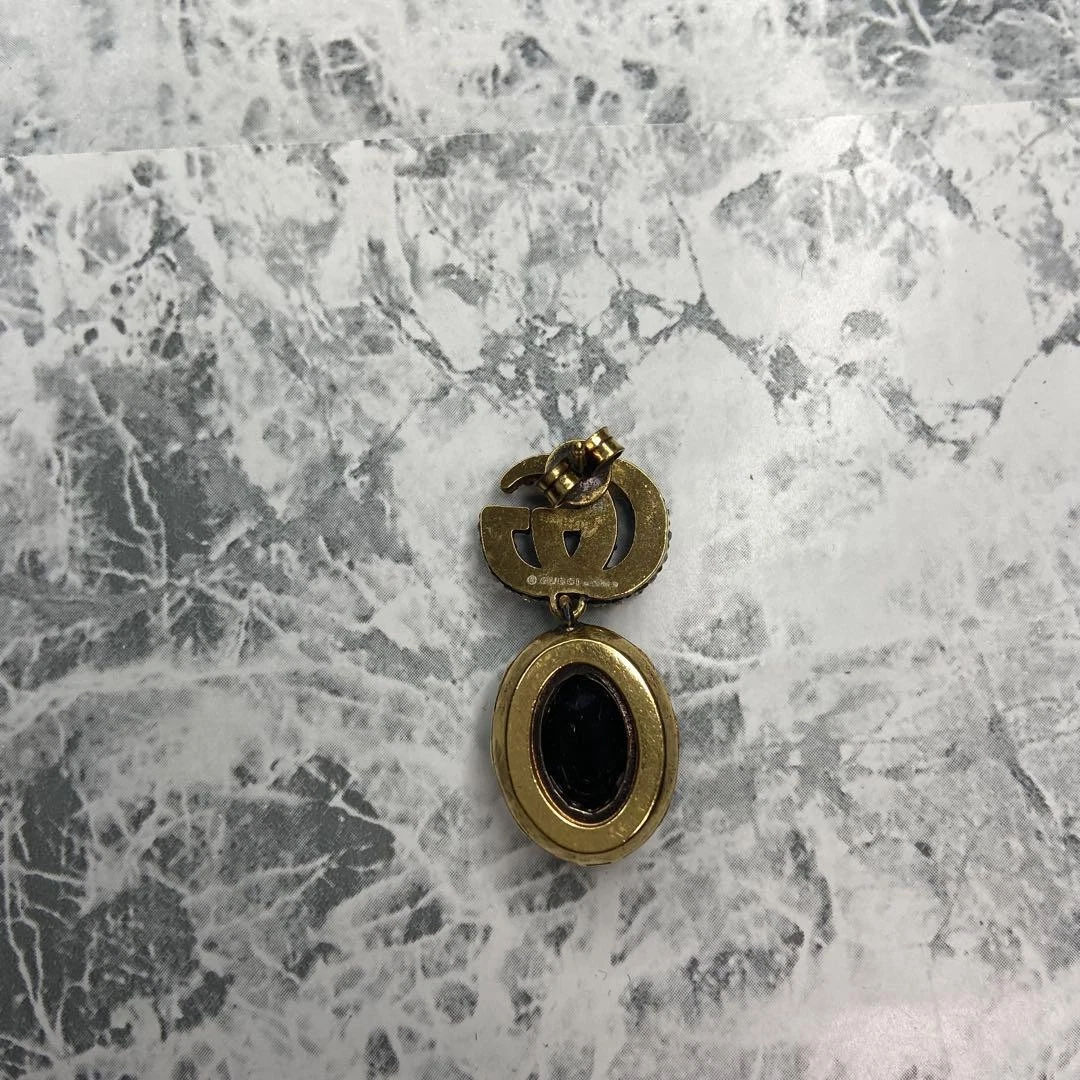 Gucci Marmont Boucle d'oreille Strass Une Oreille Double G Swing Stud Type Accessoires