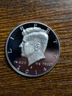 2014 S (Silver) Kennedy Half Dollar Proof - NICE BU Condition -