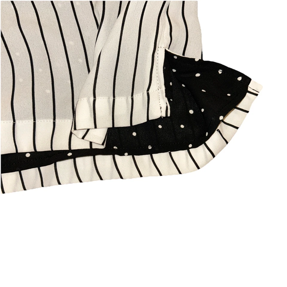 白宫黑市圆点条纹双面吊带背心衬衫很好! — 第 3/4 张图片