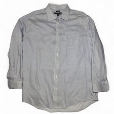 Pronto Uomo Non-Iron Dress Shirt Blue Stripe Tall Fit