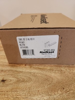  Kwikset Halifax 730HFL SQT 15 Privacy Door Lever Satin Nickel Square 97300-894