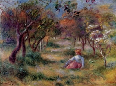 116 Pierre A Renoir - The Post Office garden, Cagnes 1906 - Giclée Fine Art