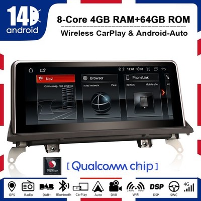 10.25'' Android Autoradio Navi Idrive SWC IPS DSP CarPlay BMW X5 E70 X6 E71 CCC