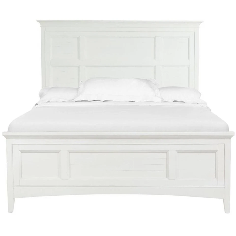 Magnussen Heron Cove Cama Queen Panel Blanco Suave con Almacenamiento Foto 2 de 4