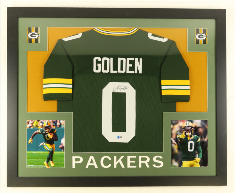 Matthew Golden Signed Custom Framed Jersey Display (Beckett)