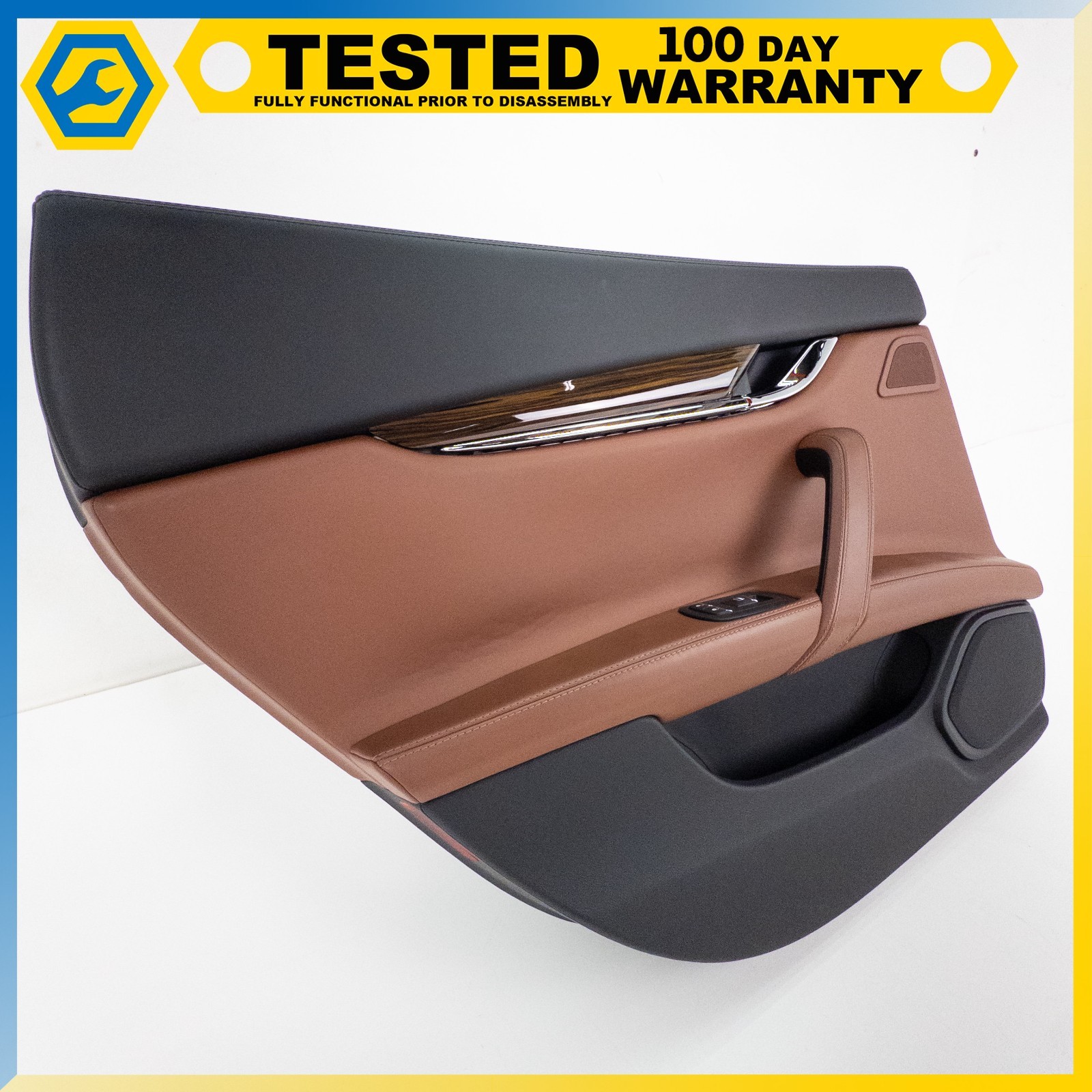 14-19 MASERATI QUATTROPORTE REAR LEFT DRIVER SIDE INTERIOR DOOR PANEL TRIM OEM