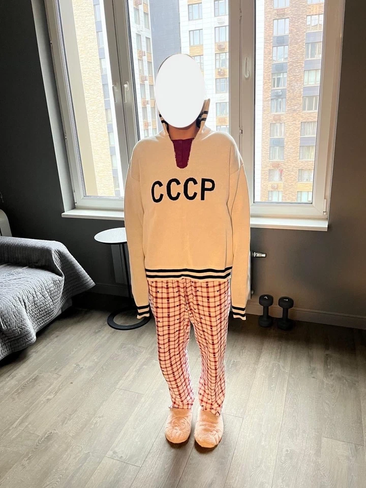 Suéter de lana vintage de la URSS de Selsovet - Mismo modelo del ministro ruso Lavrov Foto 4 de 4