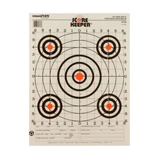 Champion Range and Target Score Keeper Fluorescent Orange Bull 100-yard Sight-in