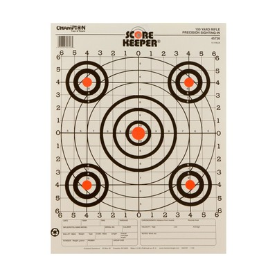 #ad Champion Range and Target Score Keeper Fluorescent Orange Bull 100 yard Sight in $14.19