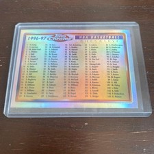 1996-97 Topps Chrome Basketball Cards 22