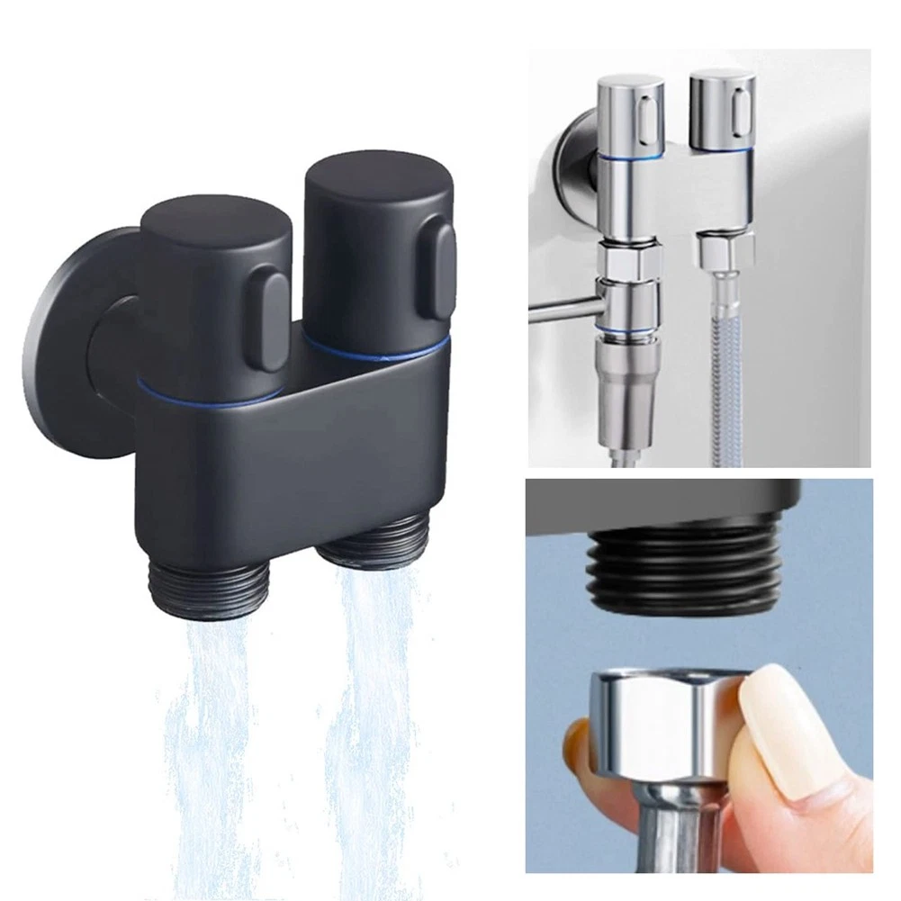 -Multifunktions-Wasserhahn Aus Messing, 1 Eingang, 2 AusgäNge, Dual-Control9262