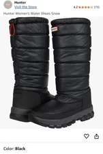 Hunter Women Snow Shoes Size 6