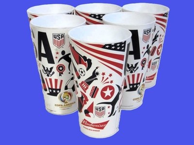 USA World Cup Soccer Set of 6 Copa America USMNT 20 Ounce United States 2026 NEW