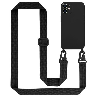Handykette für Apple iPhone 12 MINI Schutz Hülle Band Kette Silikon Necklace