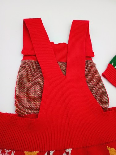 Mono de pan de jengibre de Navidad de 9-12 meses con juego de sombrero para niño - Imagen 7 de 12