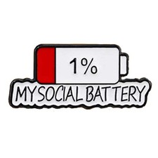 My Social Battery 1 Enamel Pin