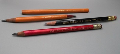 Vintage Big Pencils Lot (Olympic & Dixon Beginners) x4