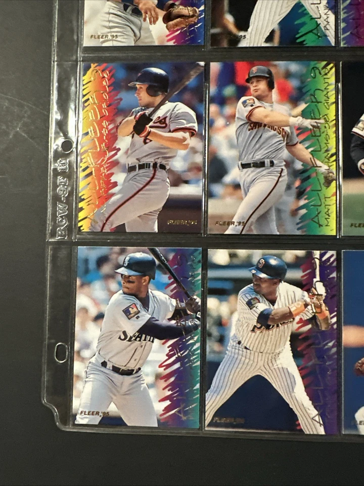 1995 Fleer All-Fleer 9 карт полный комплект GRIFFEY, RIPKEN, облигации, PIAZZA MADDUX - Изображение 3 из 4