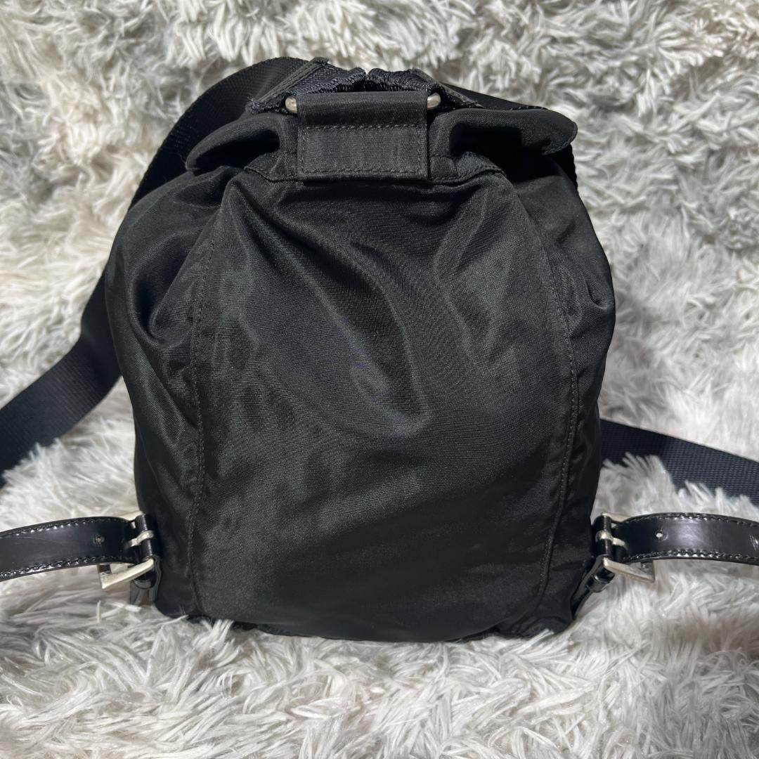 PRADA Backpack Nylon Triangle Logo from japan thumbnail 5