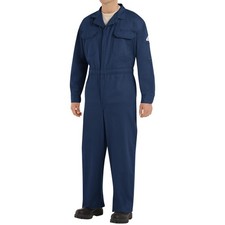 Bulwark Men's Flame Resistant 9 oz Twill Cotton Deluxe Coverall with Conceale...