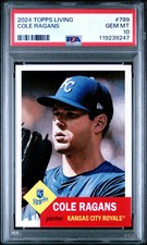 2024 Topps Living Set #789 Cole Ragans PSA 10 Gem Mint Card 119239247