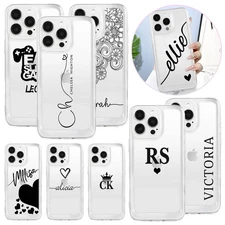 Personalized Name Cover Shockproof Phone Case For iPhone 16 15 Pro Max 14 13 17