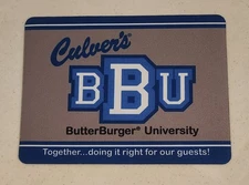 Culver's BBU Butter Burger University Mouse Pad Rare