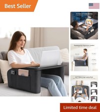 Lightweight 17" Laptop Lap Desk with Wrist Rest - Perfect for Couch or Bed