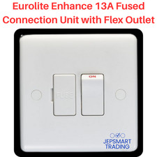 EUROLITE Enhance 13A Switched Fused Connection Unit With Flex Outlet PL4220 #310