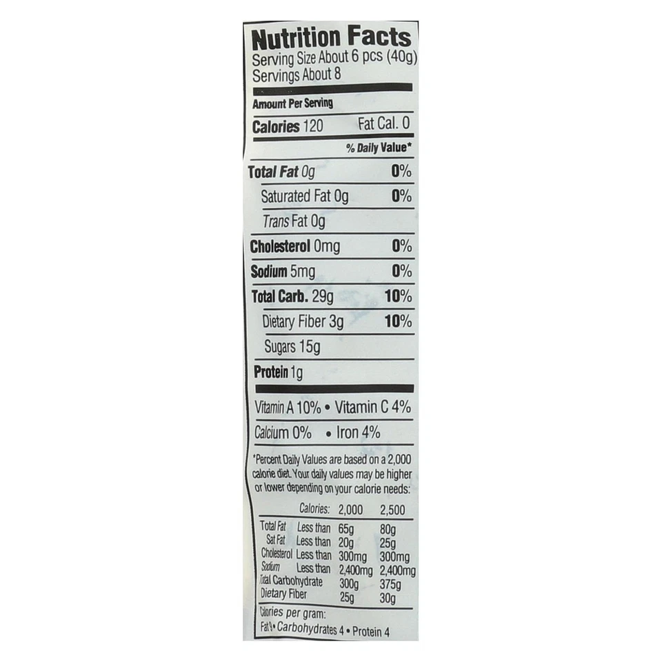 Snacks de frutas orgánicas no transgénicas vegano kosher bolsa resellable 11 oz Foto 4 de 4