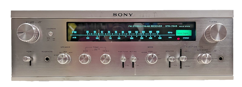 Vintage SONY STR-7045, 30W AM/FM Stereo Receiver, 1972, Fully Serviced ...