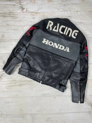 Vintage Honda Racing Leather Motorcycle Jacket Moto Men Size XS Vintage Honda Racing Leather Motorcycle Jacket Moto Men Size XS