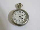 Antique Elgin Silverode Big Men`s Pocket Watch 15 Jewels with second hand AS-IS!