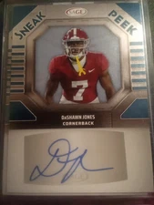 2025 Sage - Dashawn Jones Autograph Sneak Peak Blue