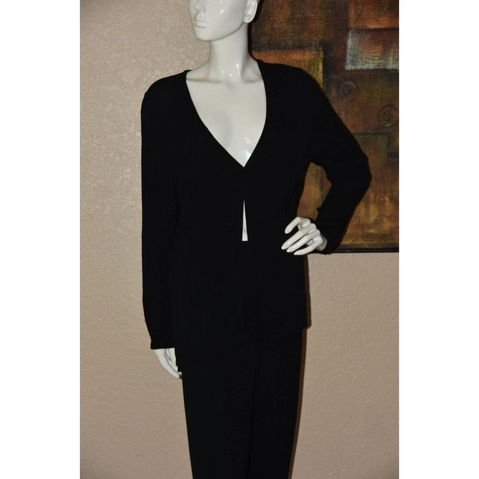 Sofisticado conjunto de pantalón y blazer de diseñador Eileen Fisher Foto 4 de 4