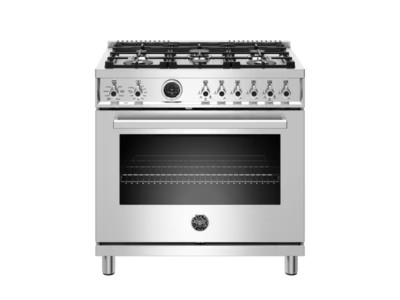 Bertazzoni Professional PROF366DFSXT 36'' Freestanding Professional Dual Fuel
