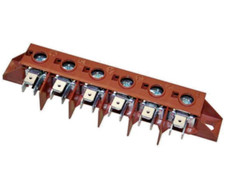 TERMINAL BLOCK 6 POLE HIGH TEMP RED OVEN COOKER TERMINAL CONNECTOR BLOCK 40AMP