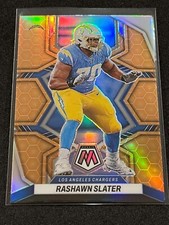 2022 Panini Mosaic Football Rashawn Slater Honeycomb Prizm #105 - LA Chargers