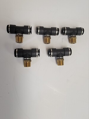SMC MALE BRANCH TEE 1/2'' X 3/8'' NPT. KQ2T13-36S.