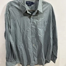 Polo Golf Ralph Lauren Shirt Men's Lofting Button Down Blue Plaid Long Sleeve XL